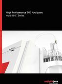 Several devices of the multi-N/C series: multi N/C 2100, multi N/C 3100 und multi N/C UV HS