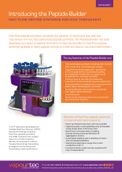 Designed for peptide chemists who want to make high quality peptides quickly at lab scale
