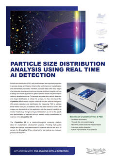 Particle size distribution analysis using real time AI detection