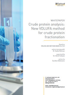 Fractionation of crude protein to provide a basis for crude protein evaluation in feed analyses