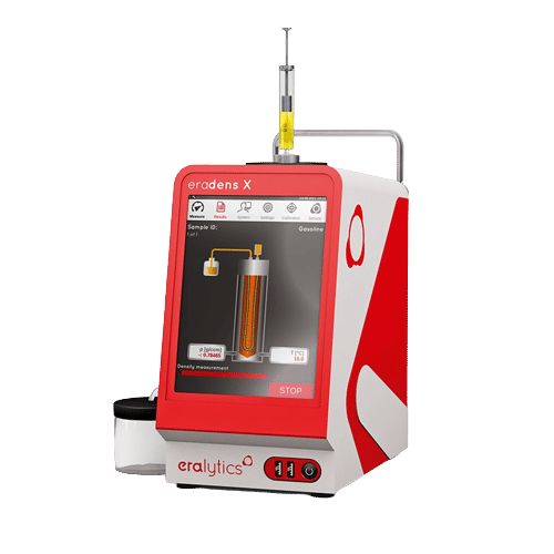 The world's smallest D4052 density meter