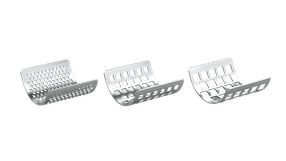 With different sieve inserts with either square or trape ...